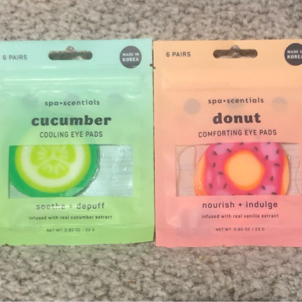 Spa•sentials Cooling & Comforting Eye Pads UnderEye Masks - 2 Pack, 6 Pads Each